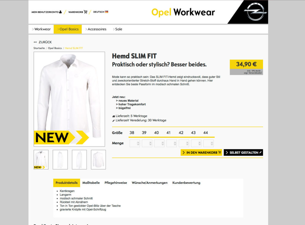 Onlineshop Pixelbäcker Online einkaufen Opel Markenqualität Vermarktung